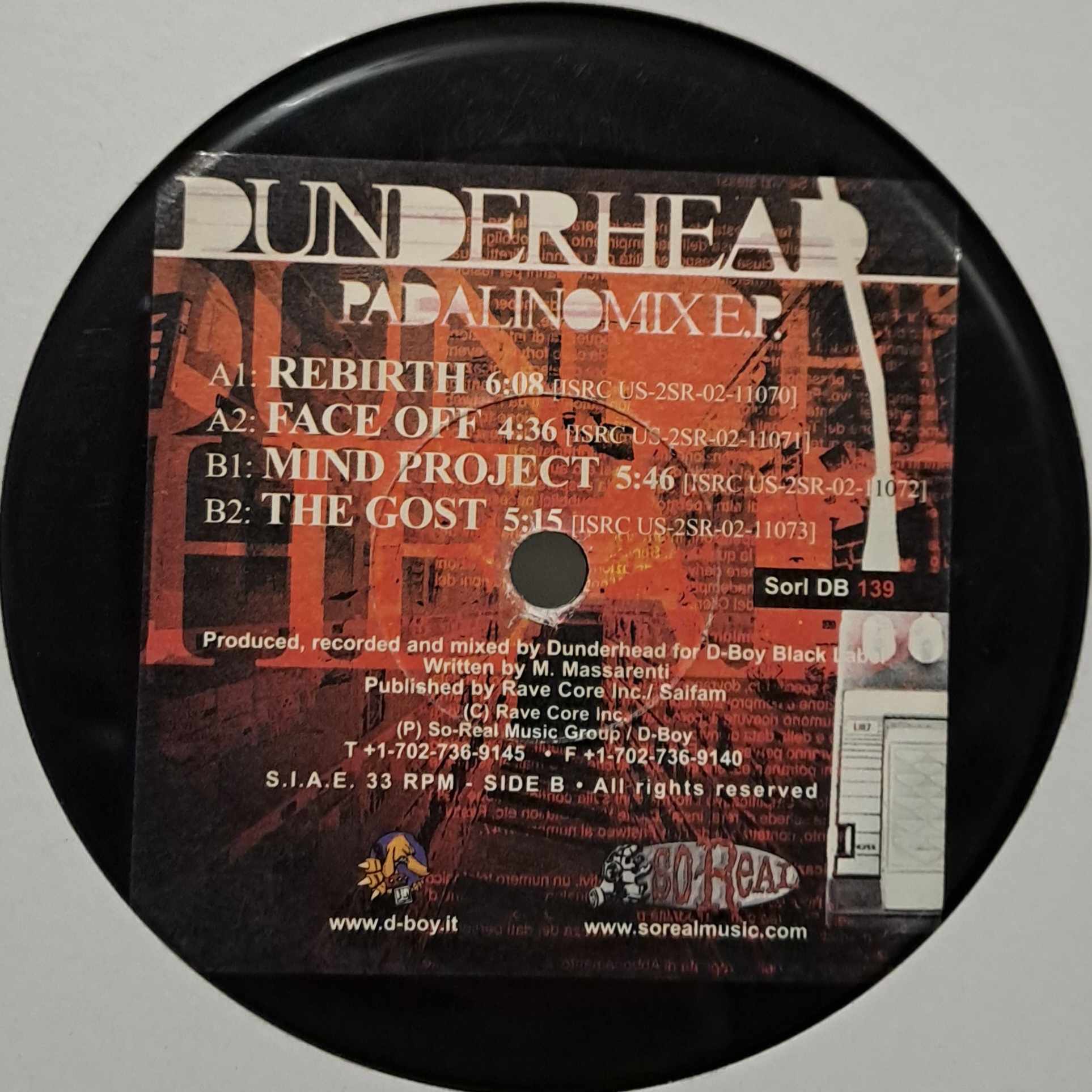 Sorl DB 139 - vinyle gabber